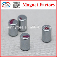 N35 1/4x1/16 round magnets with red line